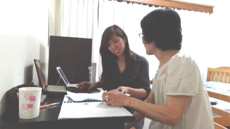 旅宿マニラのマンツーマン授業風景