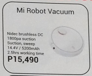 Mi Robot vaccum価格