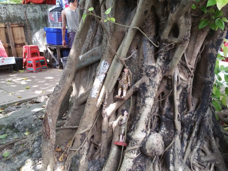 シュエダゴン通りの菩提樹