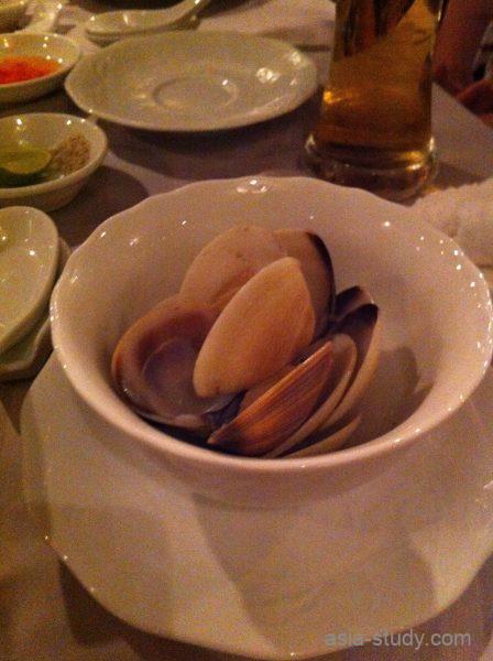 あさり料理の小皿